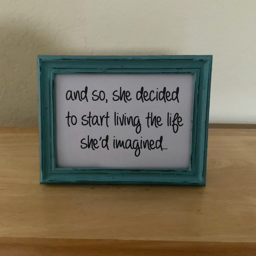 Farmhouse Life accent picture 5x7 w/frame